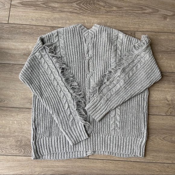 NWT John & Jenn Fringe Sleeves Cozy Cardigan - Picture 12 of 12